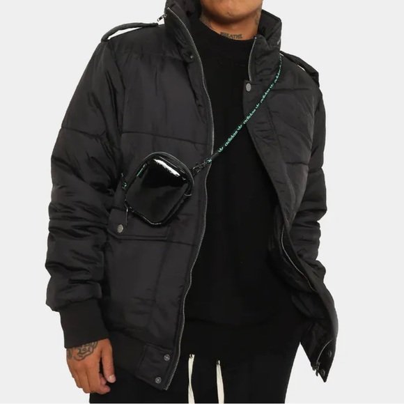 Adidas Pouch Bag Unisex Sports Travel Casual Reversible Pouch Black - Picture 2 of 7